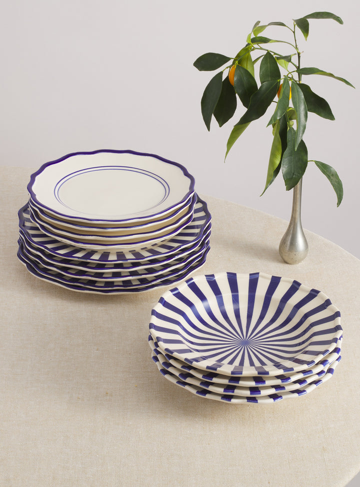 Mixed 12 Piece Dinnerware Set with Pasta Bowl