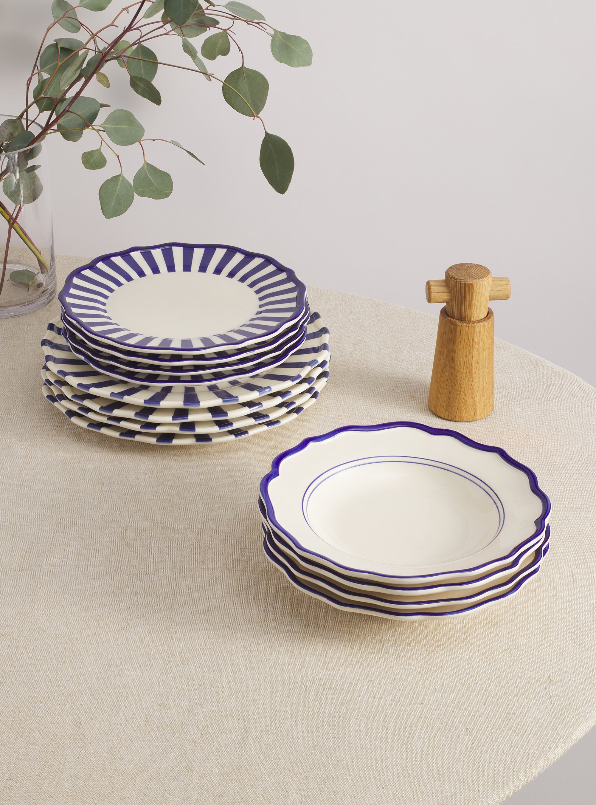 12 Piece Mixed Dinnerware Set with Pasta Bowl - MRJ