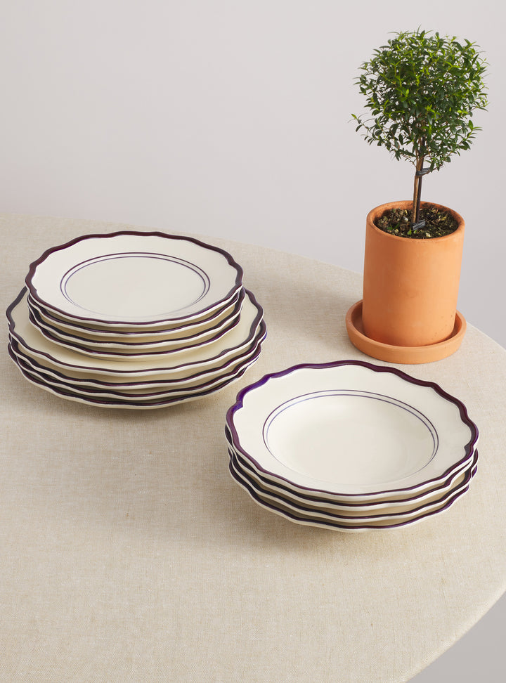 Darlene 12 Piece Dinnerware Set with Pasta Bowl