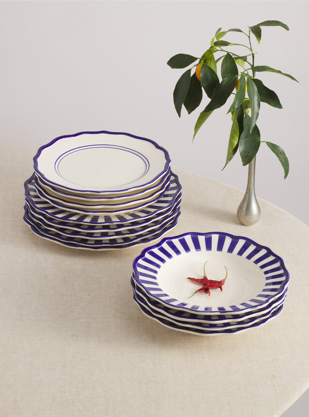 12 Piece Mixed Dinnerware Set with Pasta Bowl - RJR