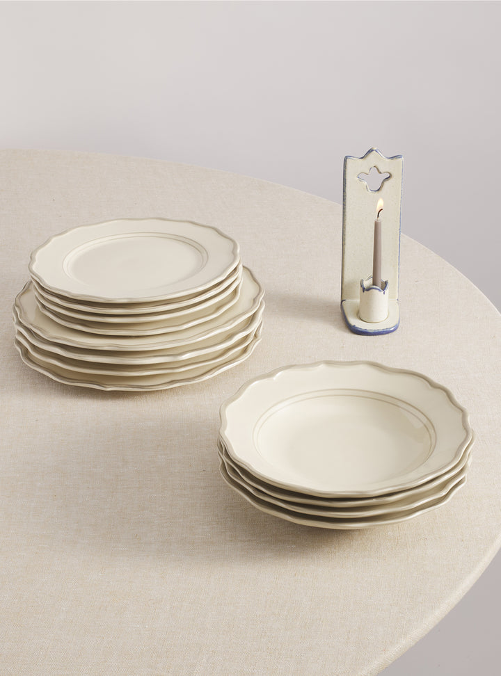 Sylvia 12 Piece Dinnerware Set with Pasta Bowl