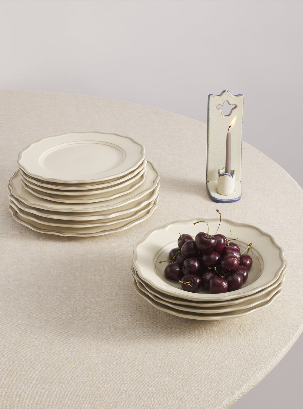 Jane 12 Piece Dinnerware Set with Cereal Bowl