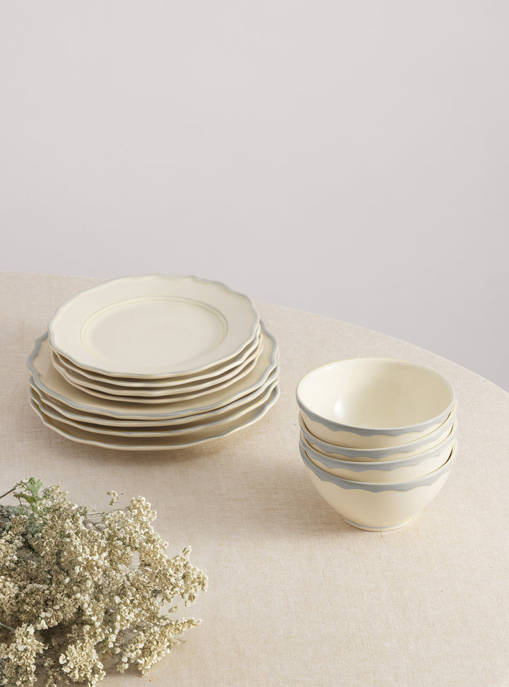 Sylvia 12 Piece Dinnerware Set with Cereal Bowl