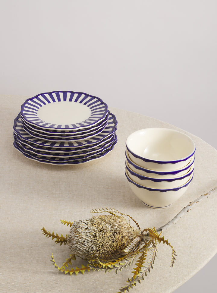 Riviera 12 Piece Dinnerware Set with Cereal Bowl
